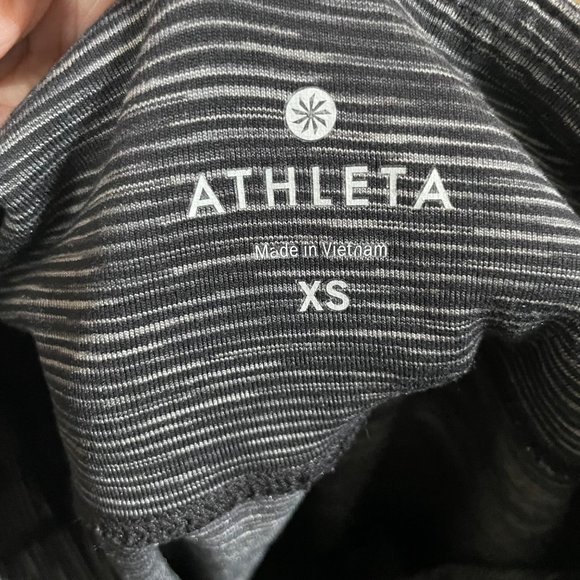 Athleta Energy Chaturanga Black Space Dye Cropped Legging Pant XS - Picture 11 of 12